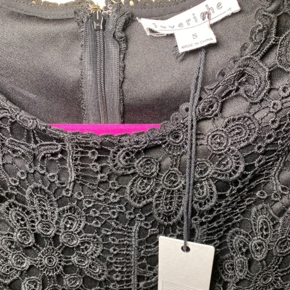 Loveriche crochet lace mini dress size S - Picture 5 of 8